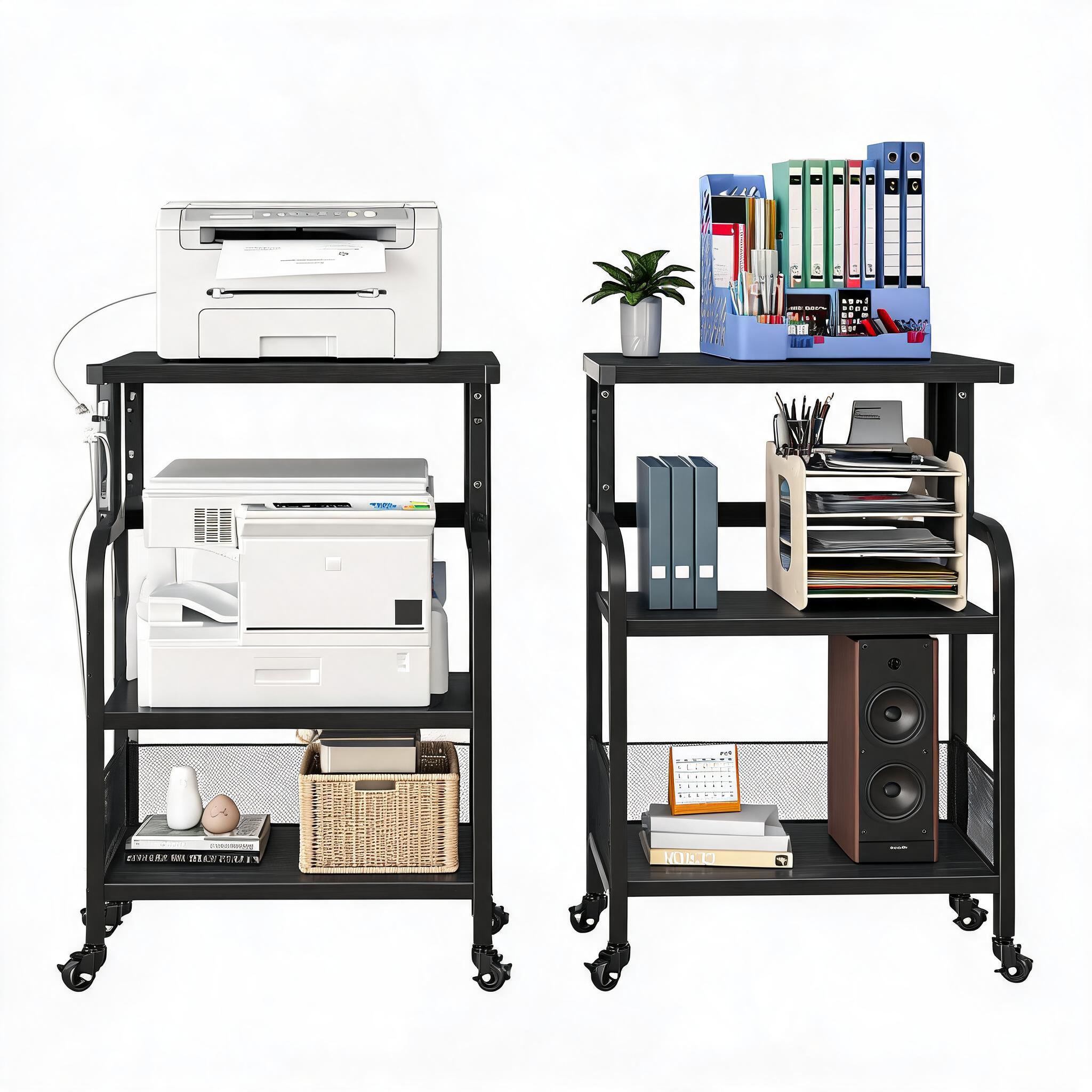 Printer Stand - Support mobile à 3 niveaux pour