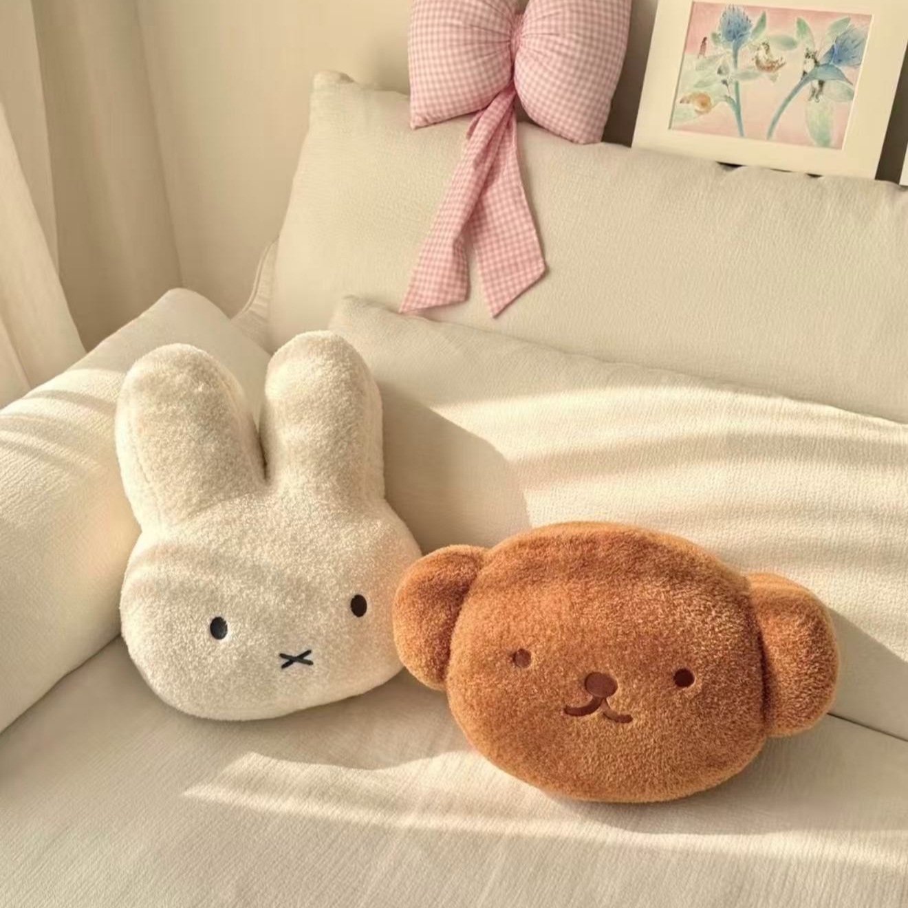 Peluche lapin Miffy, coussin t - Office Stool avis et prix