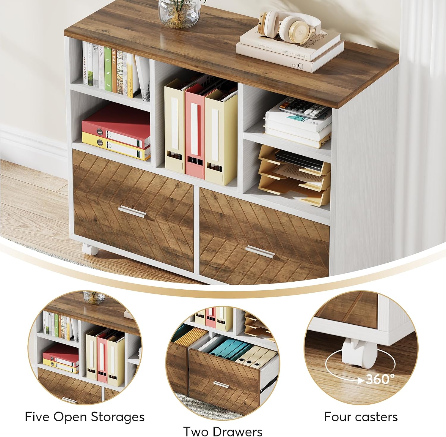 Armoire de classement en bois  - Printer Stand avis et prix