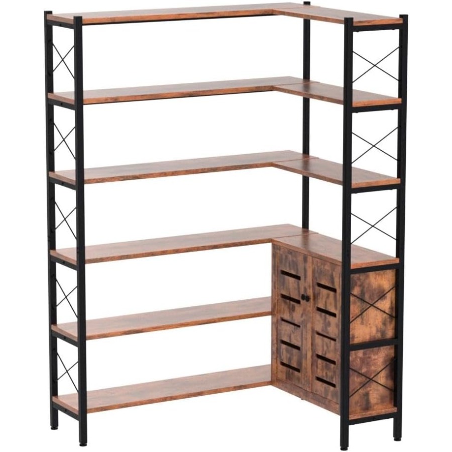 Bibliothèque d'angle à 6 étagè - Bookshelf avis et prix