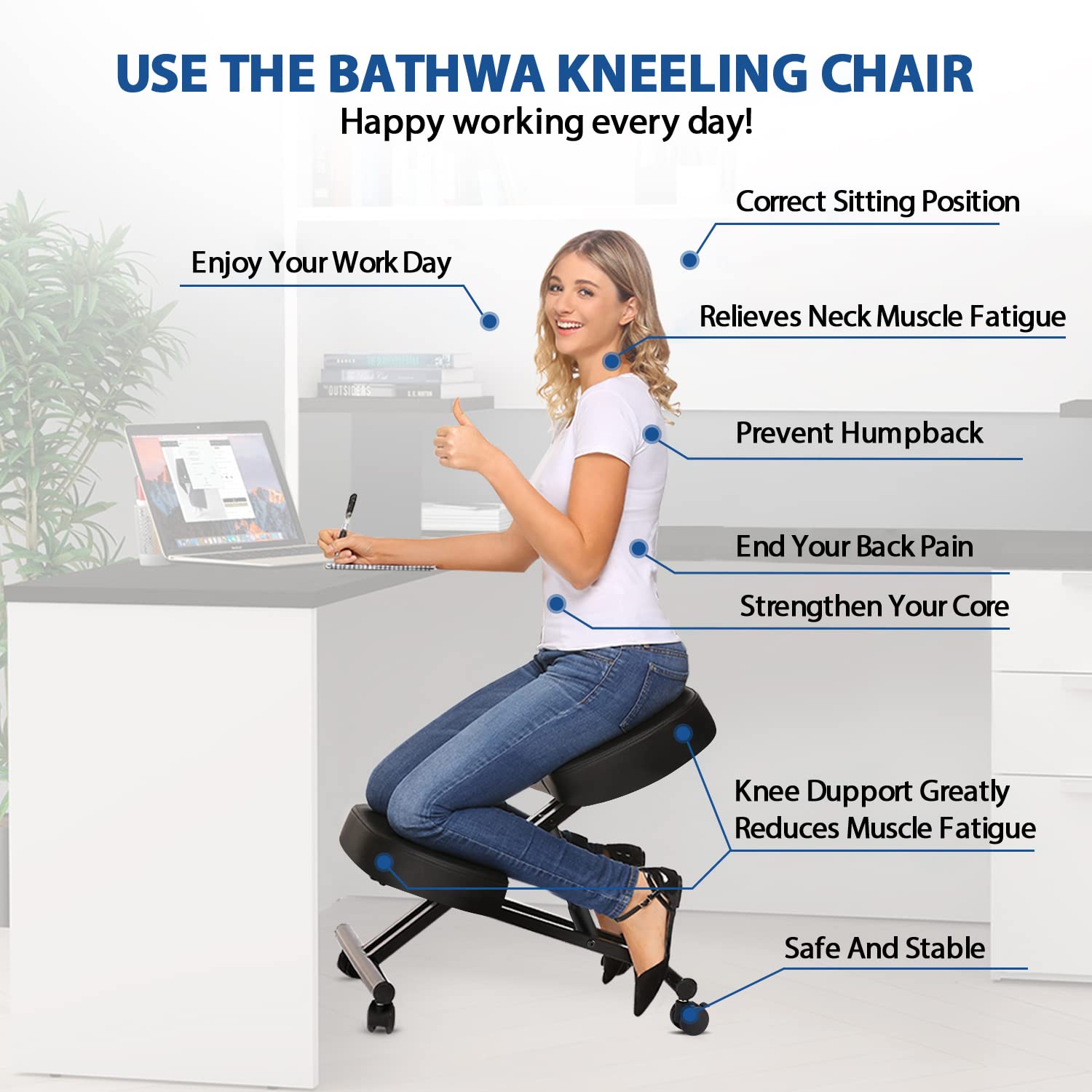 Chaise à genoux ergonomique po - Office Stool avis et prix