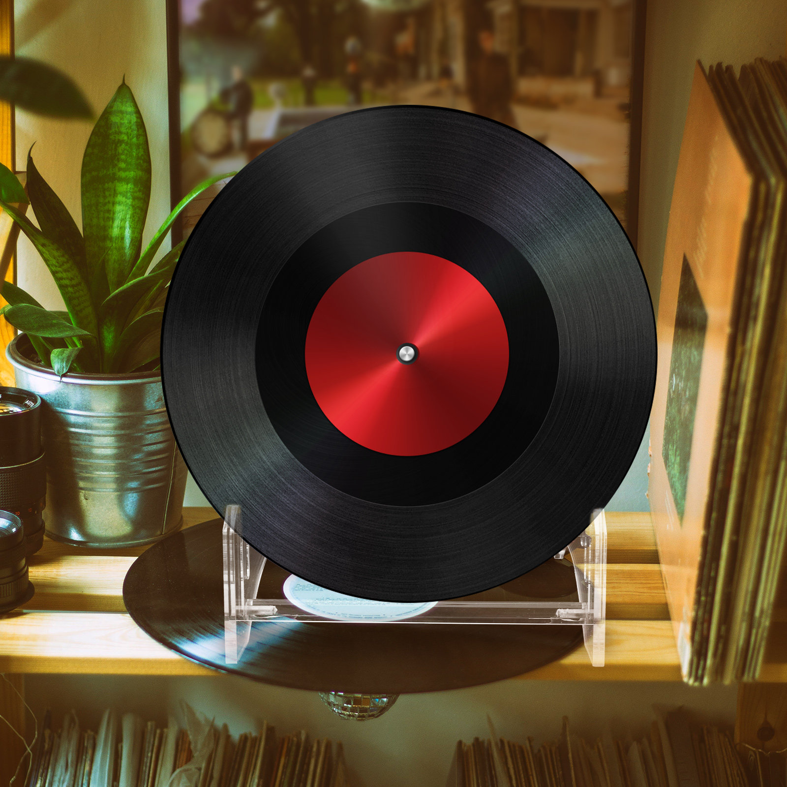 Étagère à disques en acrylique - Bookshelf avis et prix