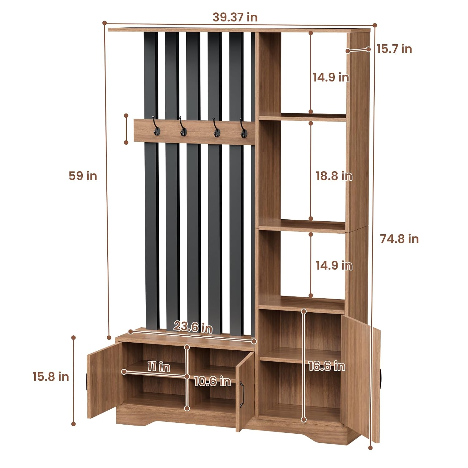 Paravent avec étagères, cloiso - Partition Screen Divider avis et prix
