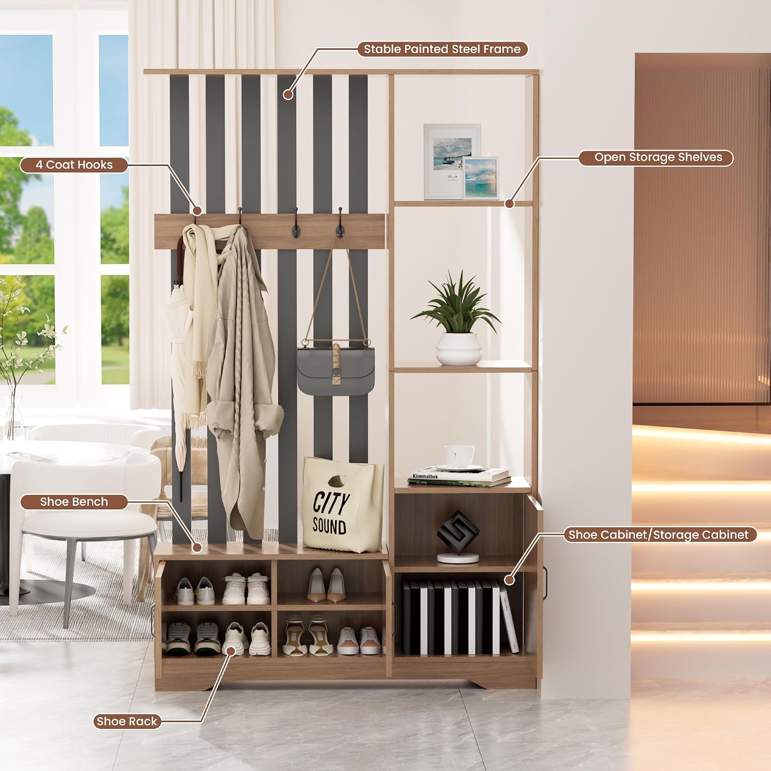 Paravent avec étagères, cloiso - Partition Screen Divider avis et prix