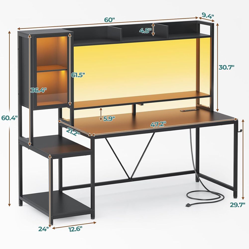 Bureau de jeu de 60 pouces ave - Monitor Stand avis et prix