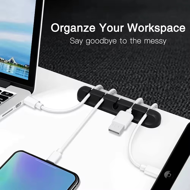 Clip de câble USB en silicone, - Desk Organizer avis et prix