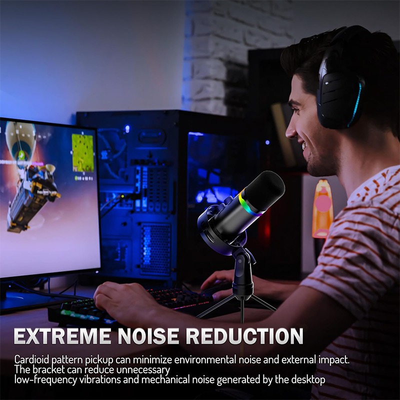 Microphone de jeu USB avec bra - Monitor Stand avis et prix